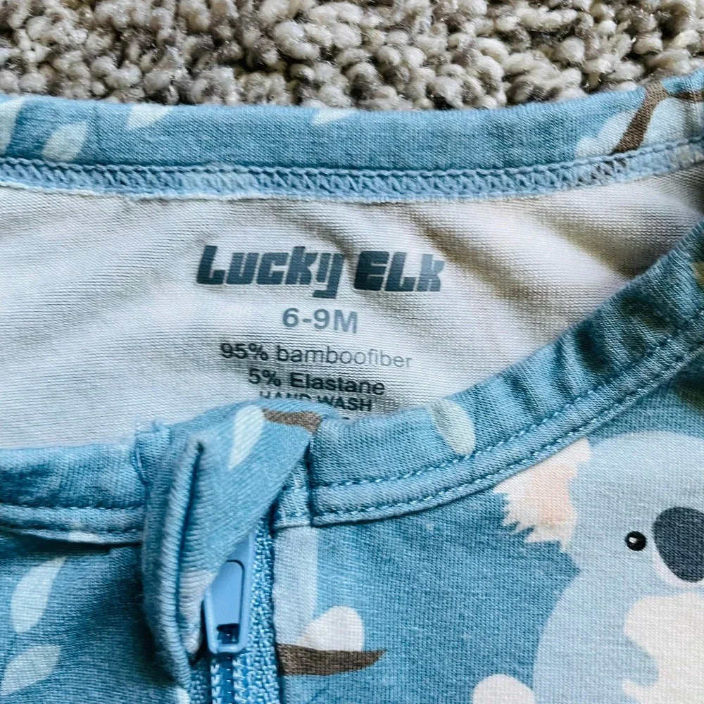 6-9M Bamboo Sleeper Bundle Blue Green Mushroom Koala Chicken Kids